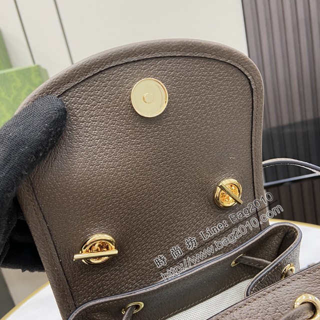 Gucci專櫃古馳最新款Ophidia系列迷你背包女士背包 jh2515型號：795221